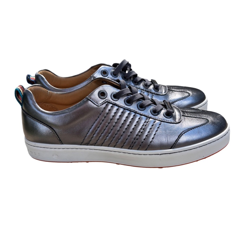 Royal Albartross London Black Leather Sneakers Women's US 9 EU 40
